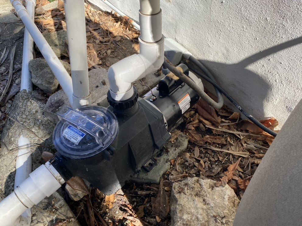 New pool motor installed